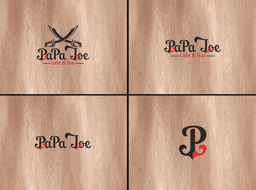 Papa Joe Логотип для кафе "Papa Joe"